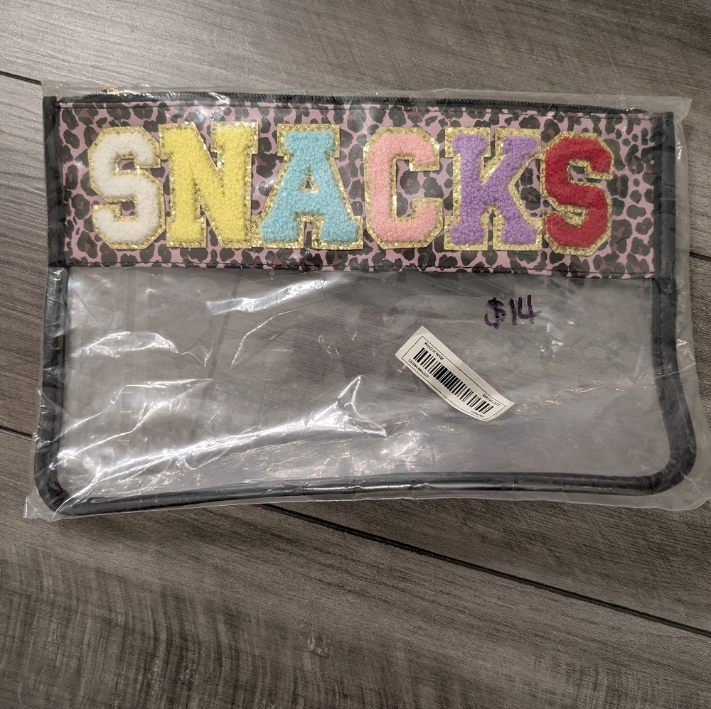 Leopard Print Kids Snack Pouch